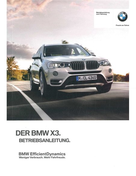 2014 BMW X3 INSTRUCTIEBOEKJE DUITS