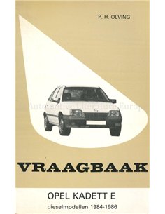 1984 - 1986 OPEL KADETT E DIESEL, REPARATURANLEITUNG