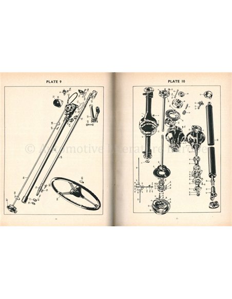 1946 - 1948 SINGER 9 H.P. ROADSTER ONDERDELENHANDBOEK 
