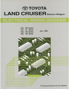 1998 TOYOTA LANDCRUISER STATION WAGON ELECTRISCHE SCHEMA'S WERKPLAATSHANDBOEK ENGELS