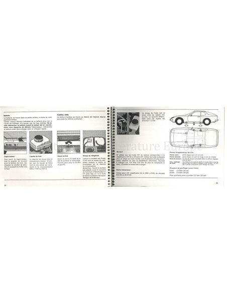 1983 PORSCHE 924 OWNERS MANUAL FRENCH