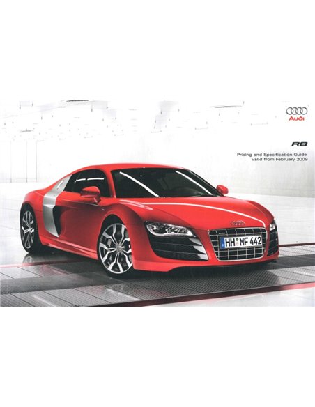 2009 AUDI R8 PROSPEKT ENGLISCH