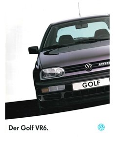 1993 VOLKSWAGEN GOLF VR6 PROSPEKT DEUTSCH