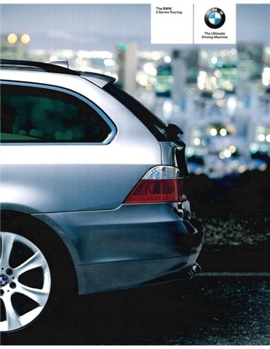 2006 BMW 5ER TOURING PROSPEKT ENGLISCH
