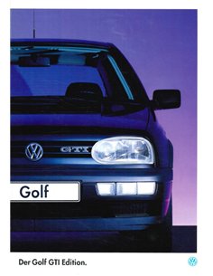 1994 VOLKSWAGEN GOLF GTI EDITION PROSPEKT DEUTSCH