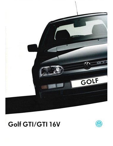 1993 VOLKSWAGEN GOLF GTI 16V PROSPEKT NIEDERLÄNDISCH