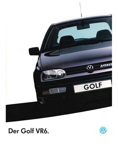 1993 VOLKSWAGEN GOLF VR6 PROSPEKT DEUTSCH