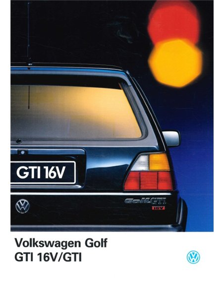 1989 VOLKSWAGEN GOLF GTI 16V PROSPEKT NIEDERLÄNDISCH