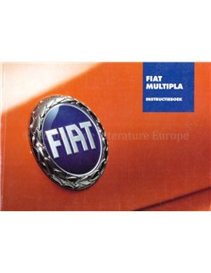 2003 FIAT MULTIPLA INSTRUCTIEBOEKJE NEDERLANDS