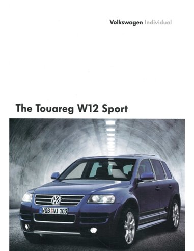 2004 VOLKSWAGEN TOUAREG W12 SPORT BROCHURE ENGLISH