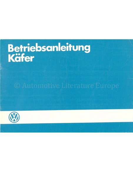 1985 VOLKSWAGEN KEVER 1200 INSTRUCTIEBOEKJE DUITS