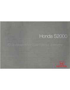 1999 HONDA S2000 BETRIEBSANLEITUNG FRANZÖSISCH