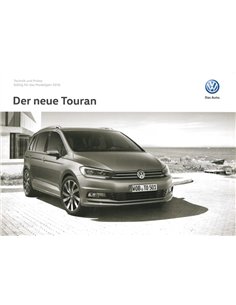 2015 VOLKSWAGEN TOURAN BROCHURE DUITS 2