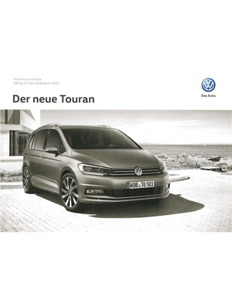 2015 VOLKSWAGEN TOURAN PORSPEKT DEUTSCH