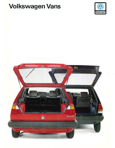 1988 VOLKSWAGEN VANS BROCHURE NEDERLANDS