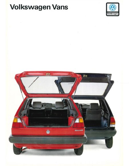 1988 VOLKSWAGEN VANS BROCHURE NEDERLANDS