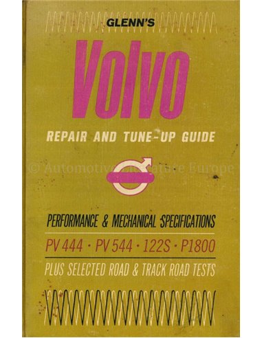 1965 VOLVO PV 444 | PV 544 | 122S | P1800 REPAIR AND TUNE-UP GUIDE ENGLISH