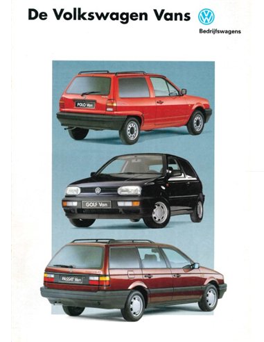 1992 VOLKSWAGEN VANS PROSPEKT NIEDERLÄNDISCH