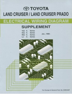 1998 TOYOTA LANDCRUISER / PRADO ELEKTRISCHE SCHEMA'S WERKPLAATSHANDBOEK ENGELS