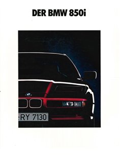 1992 BMW 8ER COUPE PROSPEKT DEUTSCH