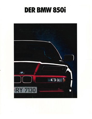 1992 BMW 8 SERIES COUPE BROCHURE GERMAN
