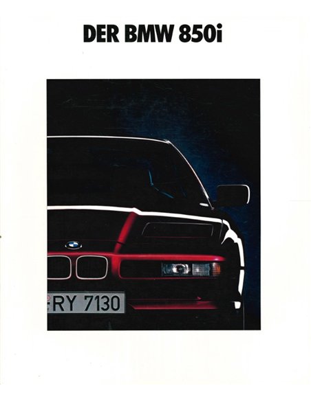 1992 BMW 8 SERIES COUPE BROCHURE GERMAN
