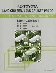 1999 TOYOTA LANDCRUISER / PRADO ELEKTRISCHE SCHEMA'S WERKPLAATSHANDBOEK ENGELS