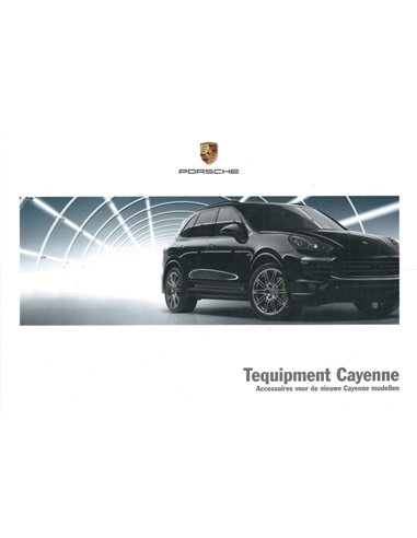 2015 PORSCHE CAYENNE TEQUIPMENT BROCHURE NEDERLANDS