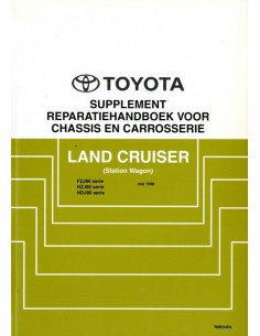 1996 TOYOTA LANDCRUISER STATION WAGON  CHASSIS & CAROSSERIE WERKPLAATSHANDBOEK NEDERLANDS