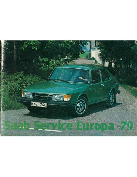1979 SAAB SERVICE EUROPA MEHRSPRACHIG