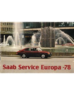 1978 SAAB SERVICE EUROPA MEHRSPRACHIG