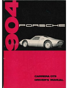 1964 PORSCHE 904 CARRERA GTS INSTRUCTIEBOEKJE ENGELS