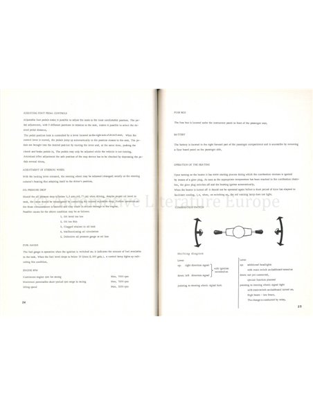 1964 PORSCHE 904 CARRERA GTS OWNERS MANUAL