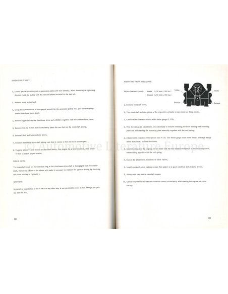 1964 PORSCHE 904 CARRERA GTS OWNERS MANUAL