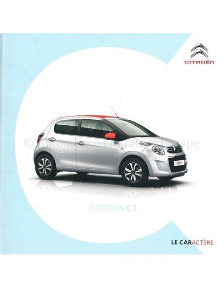 2016 CITROEN C1 BROCHURE DUITS