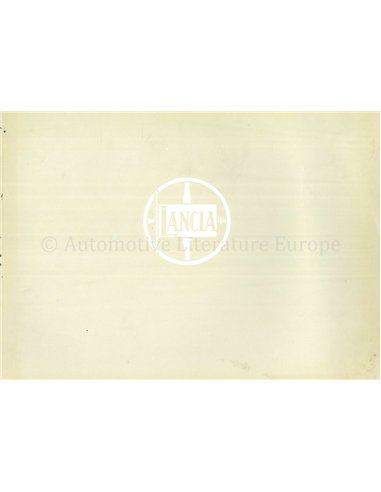 1965 LANCIA FULVIA COUPE BROCHURE FRENCH