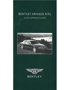 2005 BENTLEY ARNAGE R BETRIEBSANLEITUNG ENGLISCH 2