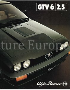 1982 ALFA ROMEO GTV6 2.5 BROCHURE DUTCH