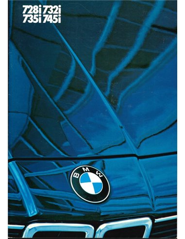 1983 BMW 7ER PROSPEKT NIEDERLÄNDISCH