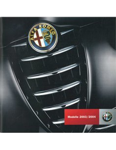 2003 2004 ALFA ROMEO RANGE BROCHURE GERMAN
