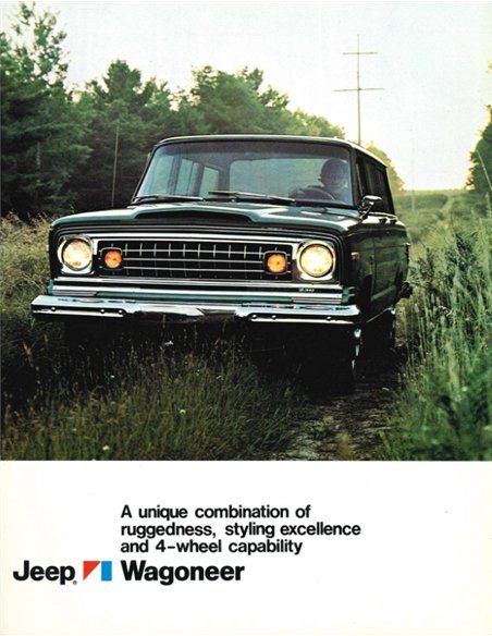 1975 JEEP WAGONEER PROSPEKT ENGLISCH