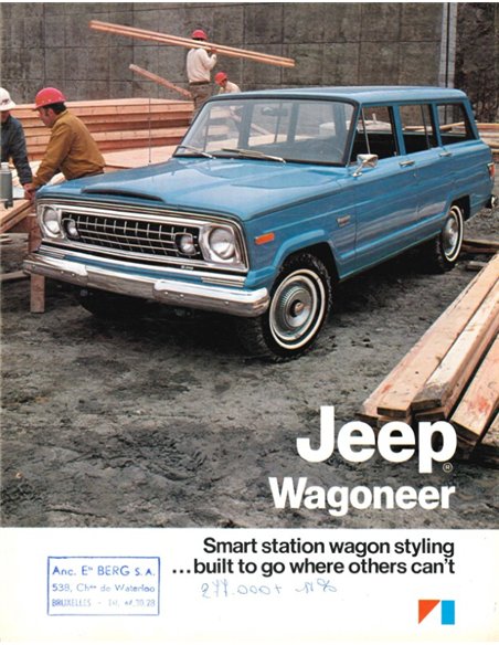 1974 JEEP WAGONEER BROCHURE ENGLISH