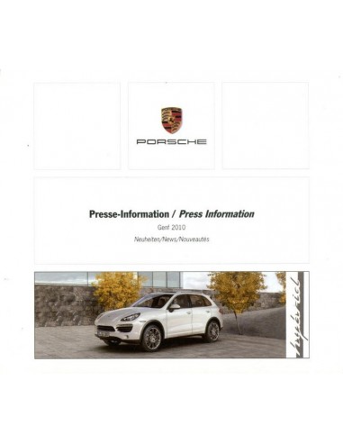 2010 PORSCHE GENEVE PERSMAP + 1X CD