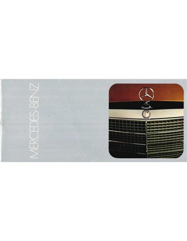1972 MERCEDES BENZ PROGRAMM PROSPEKT ENGLISCH