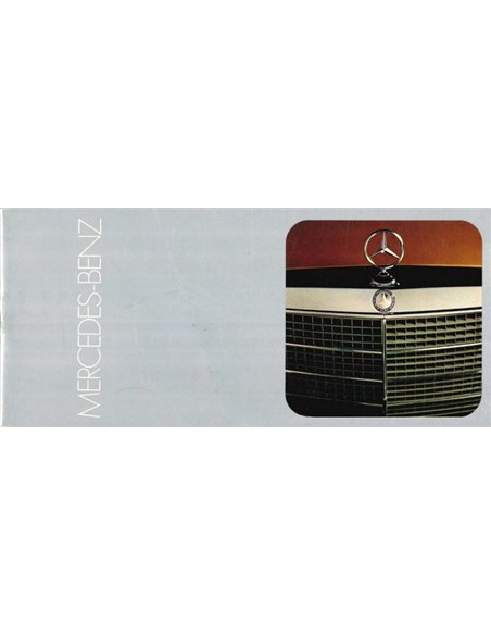 1972 MERCEDES BENZ PROGRAMM PROSPEKT ENGLISCH