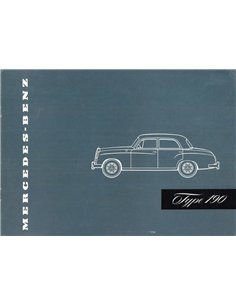 1956 MERCEDES BENZ 190 PROSPEKT ENGLISCH