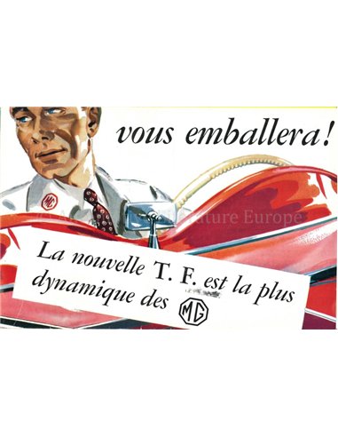 1954 MG TF BROCHURE FRANS