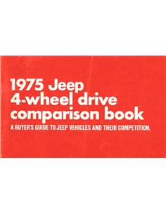 1975 JEEP ALLANTRIEB VERGLEICH PROSPEKT ENGLISCH
