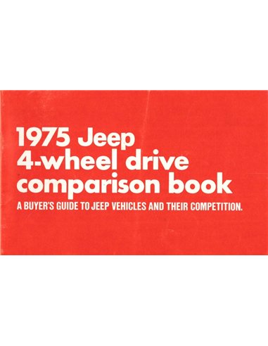 1975 JEEP 4-WHEEL DRIVE COMPARISON BROCHURE ENGLISH