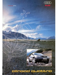 2000 AUDi ALLROAD QUATTRO PERSMAP DUITS